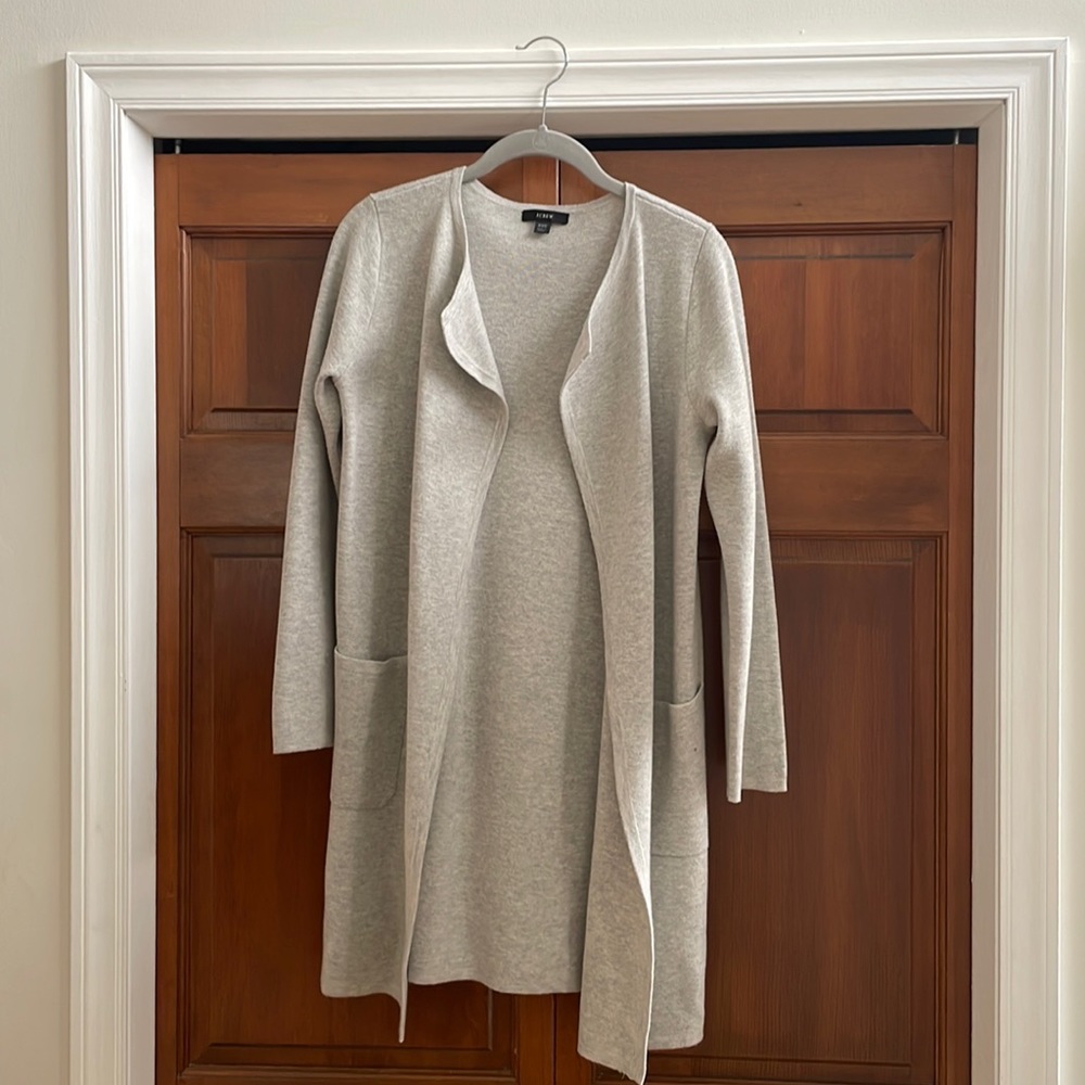 Jcrew Juliette collarless sweater - blazer
